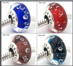 Murano Glass Charms with CZ